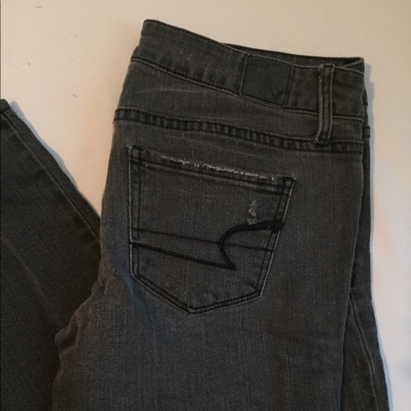 American Eagle Outfitters Denim - American Eagle black faded skinny jeans